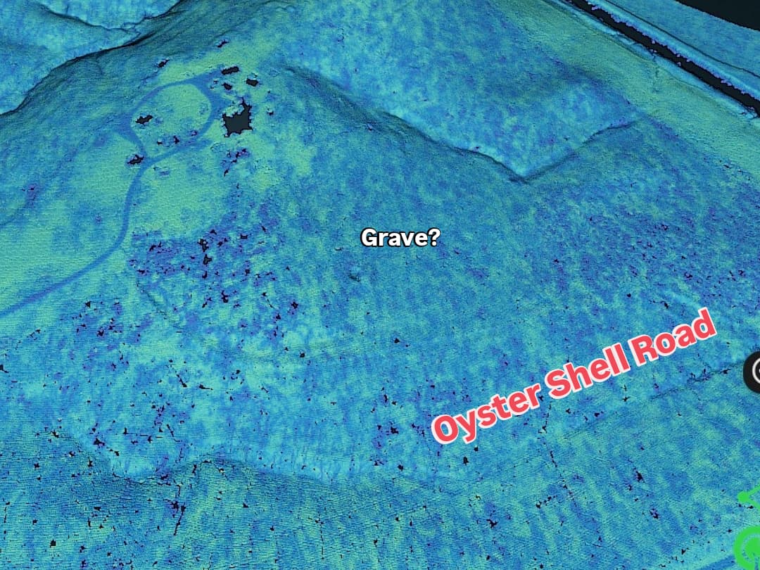 Candidate grave mound LiDAR